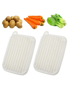 2 Piezas Cepillo Limpiador de Verduras Mabor - Cerdas Suaves