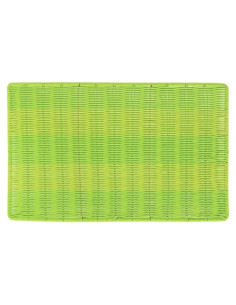 Mate de Sushi Rectangular Verde Hubert 61x38 cm Mimbre Sintético