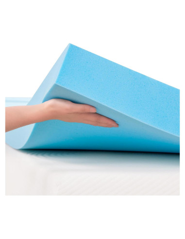 Colchón Topper Espuma Memoria Hokway 4 Pulgadas Individual