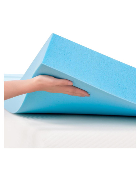 Colchón Topper Espuma Memoria Hokway 4 Pulgadas Individual