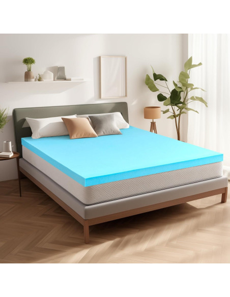 Colchón Topper Espuma Memoria Hokway 4 Pulgadas Individual
