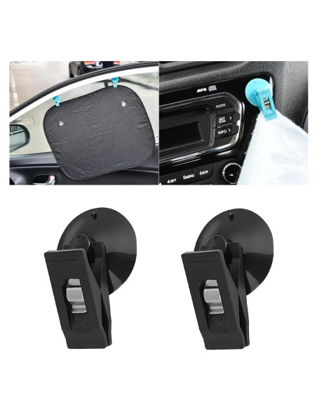 Clip de Billetes con Ventosa BELOMI 2 Pcs Negro