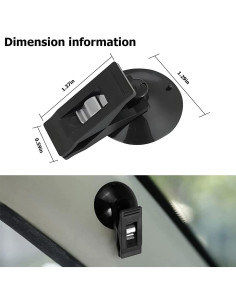 Clip de Billetes con Ventosa BELOMI 2 Pcs Negro 2