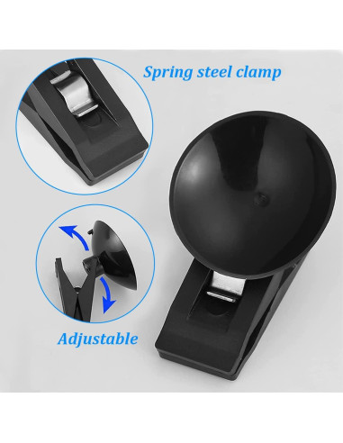 Clip de Billetes con Ventosa BELOMI 2 Pcs Negro