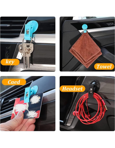 Clip de Billetes con Ventosa BELOMI 2 Pcs Negro