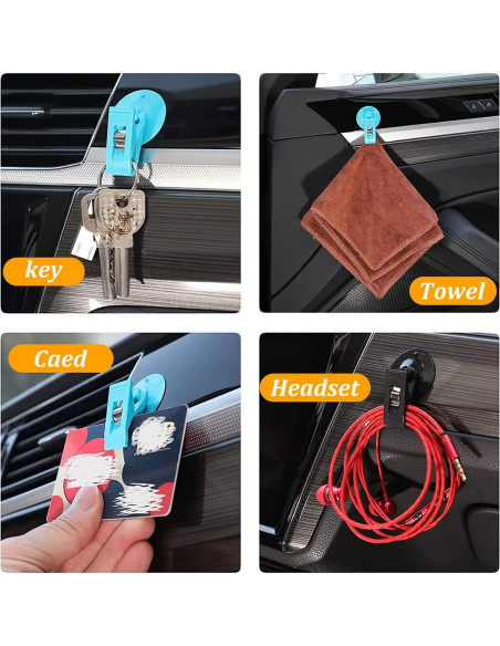 Clip de Billetes con Ventosa BELOMI 2 Pcs Negro