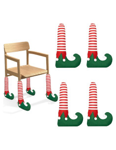4 Fundas para Patas de Sillas Navidad Denylo Pro Antideslizantes