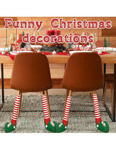 4 Fundas para Patas de Sillas Navidad Denylo Pro Antideslizantes