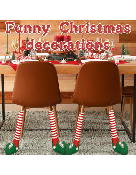4 Fundas para Patas de Sillas Navidad Denylo Pro Antideslizantes