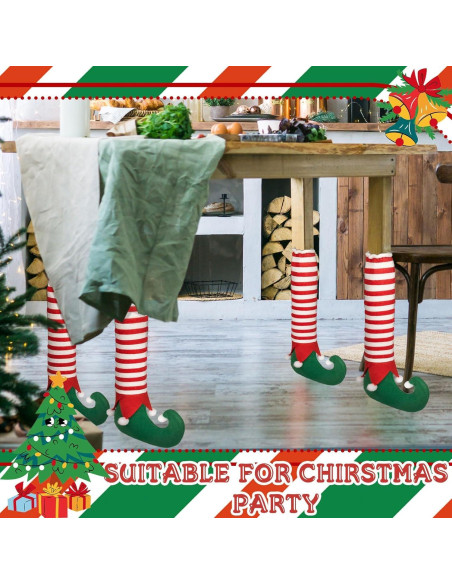 4 Fundas para Patas de Sillas Navidad Denylo Pro Antideslizantes