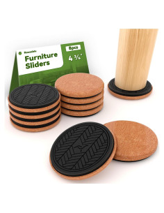 Deslizadores de Muebles RUSIDO 12.1 cm Fieltro 8 Pcs