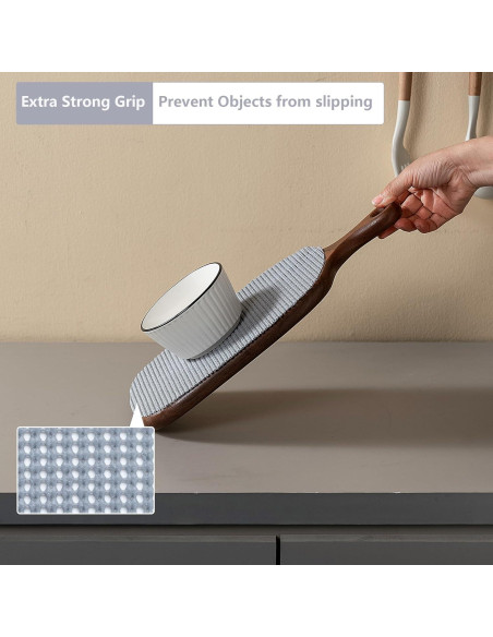 Forro de Estante Antideslizante TJWODO 30.48x609.6 cm Gris