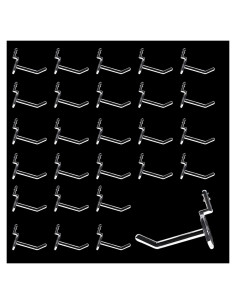100 Ganchos de Tablero de Clavijas QuZCarious 5cm Transparentes