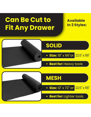 Forro Antideslizante Zerust 299.72 x 57.15 cm para Herramientas
