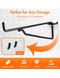 Estantes de Madera G.CORE para Tablero de Clavijas - 2 Piezas 2