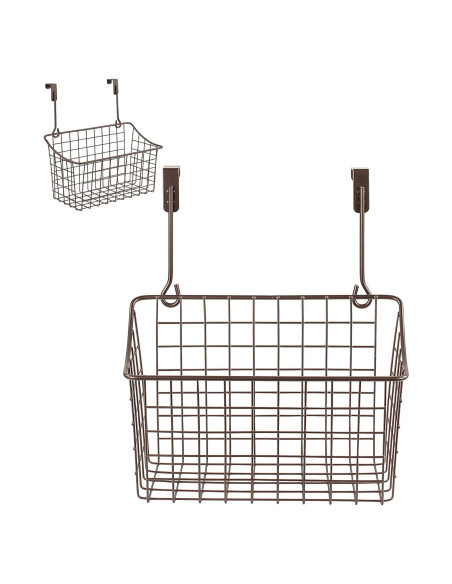 Cesta Colgante Spectrum Mediana de Alambre Bronce para Cocina y Baño