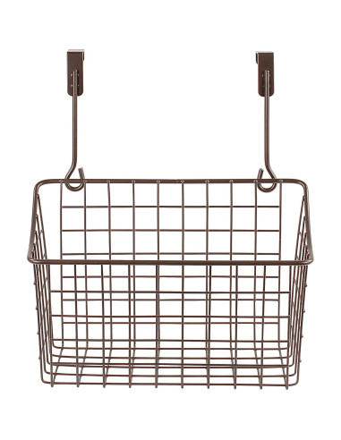 Cesta Colgante Spectrum Mediana de Alambre Bronce para Cocina y Baño