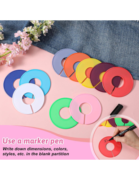 10 Divisores de Closet Yuomeaz para Ropa Colgante Multicolor