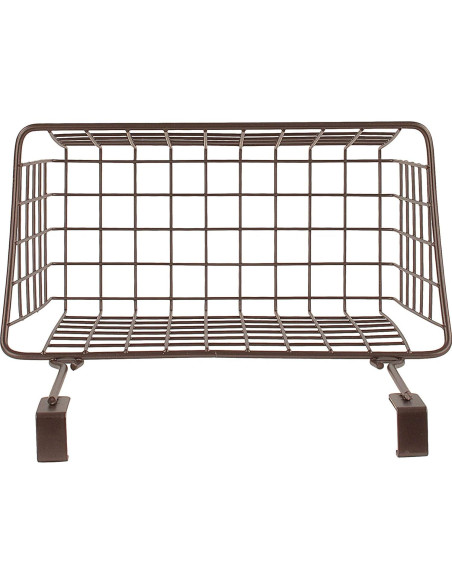 Cesta Colgante Spectrum Mediana de Alambre Bronce para Cocina y Baño