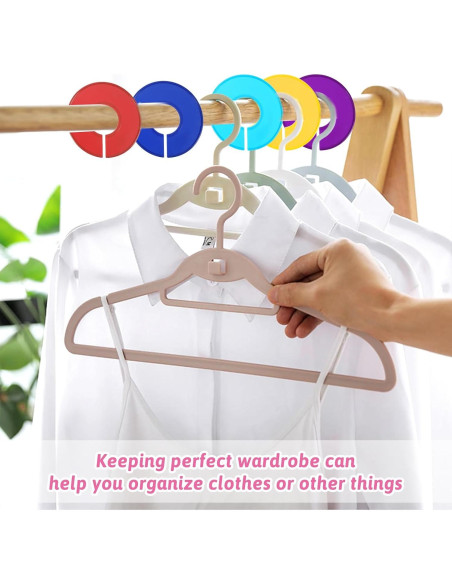 10 Divisores de Closet Yuomeaz para Ropa Colgante Multicolor