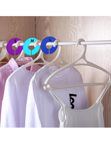 10 Divisores de Closet Yuomeaz para Ropa Colgante Multicolor