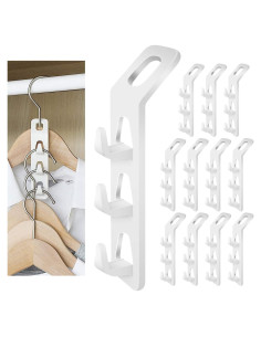 Ganchos de Perchero en Cascada WINIT 12pcs Ahorro de Espacio