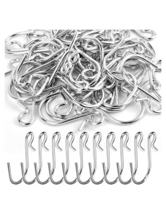 Ganchos en S HNYYZL 50Pcs Acero Inoxidable 3.5cm Plata