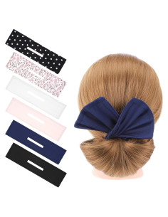 6 Piezas Creador de Moños Deft Hair Bun Maker Multicolor