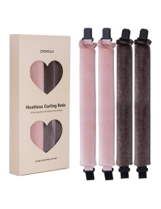 Juego de Rulos Sin Calor ZHENSILK - 4 Varillas de Terciopelo