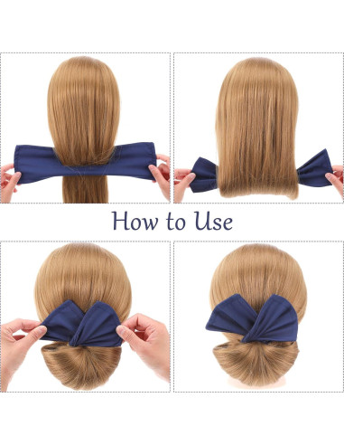 6 Piezas Creador de Moños Deft Hair Bun Maker Multicolor