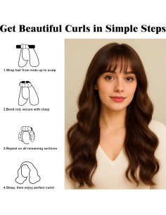 Juego de Rulos Sin Calor ZHENSILK - 4 Varillas de Terciopelo 2