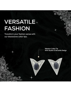 Puntas de Collar BlackStone Plata Antigua para Camisa Unisex 2