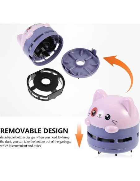 Aspiradora Mini Homoyoyo Portátil de Escritorio Violeta