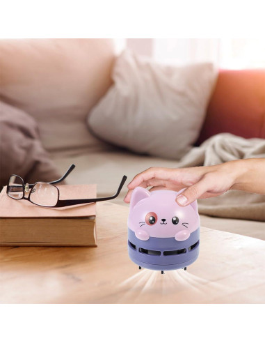 Aspiradora Mini Homoyoyo Portátil de Escritorio Violeta