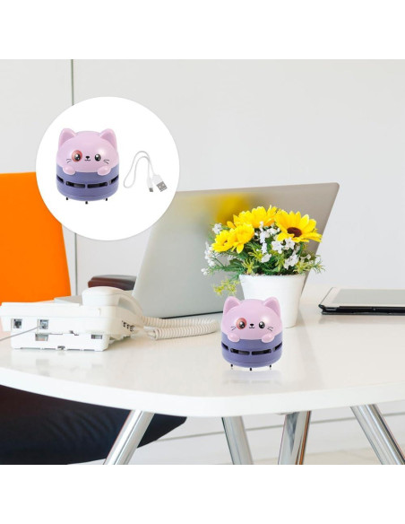 Aspiradora Mini Homoyoyo Portátil de Escritorio Violeta