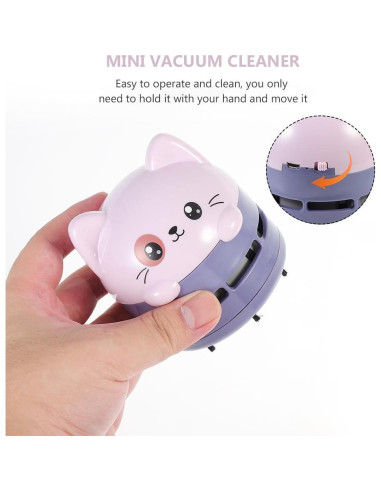 Aspiradora Mini Homoyoyo Portátil de Escritorio Violeta