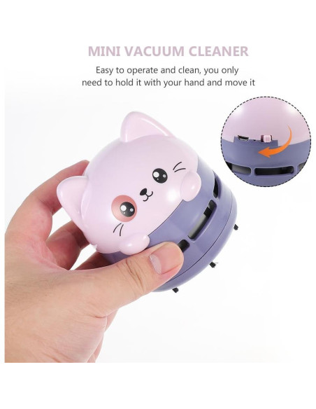 Aspiradora Mini Homoyoyo Portátil de Escritorio Violeta