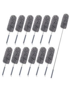 Plumero Extensible de Microfibra Tanlade 12 Pcs 33-79 cm Gris
