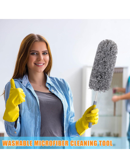 Plumero Extensible de Microfibra Tanlade 12 Pcs 33-79 cm Gris