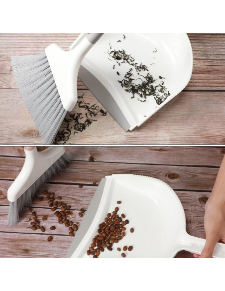 4 Sets Mini Escoba y Recogedor Zopeal para Limpieza Hogar