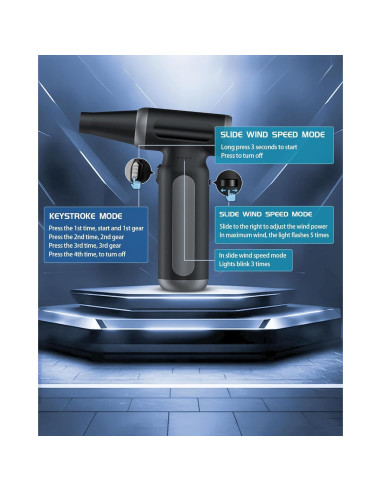 Soplador de Aire Comprimido Eléctrico Mershgaya 33,000 RPM