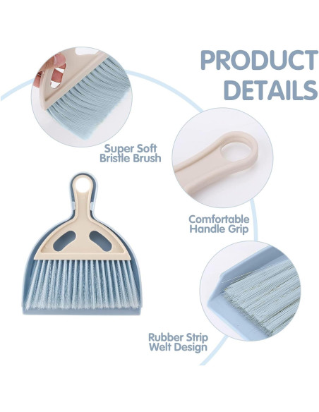 Juego de 6 Piezas de Mini Escoba y Recogedor SHANDERBAR