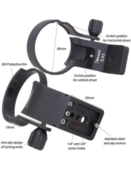 Anillo de Montaje en Trípode iShoot IS-EA5 para Sony LA-EA5