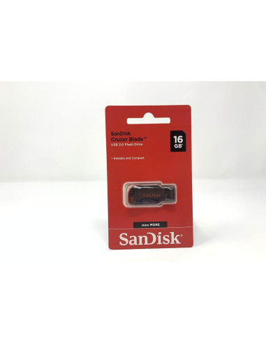 SanDisk 16GB Cruzer Blade USB Flash Drive Clase 10