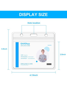40 Soportes de Tarjeta Plástica GhllGhyy 10.5x8.9 cm Impermeables 2