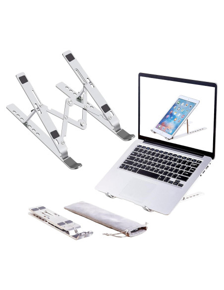 Soporte para Laptop ZSIMC de Aluminio Ajustable Plegable 10-15.6"