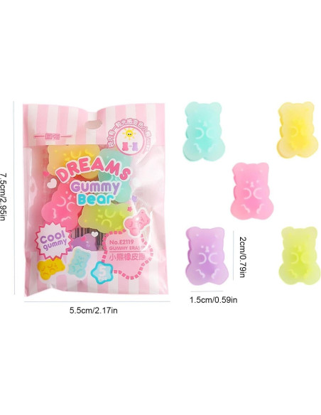 5 Borradores Lindos Wentoenapp - Ositos de Goma Coloridos