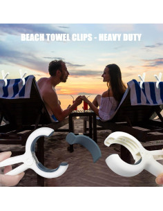 Pinzas para Toallas de Playa OPPKEPT - Alta Resistencia y Antiviento 2