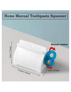 Dispensador de Pasta de Dientes AKOAK 3 Piezas Reutilizable 2