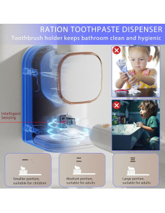 Dispensador Automático de Pasta de Dientes Wekity Blanco 2